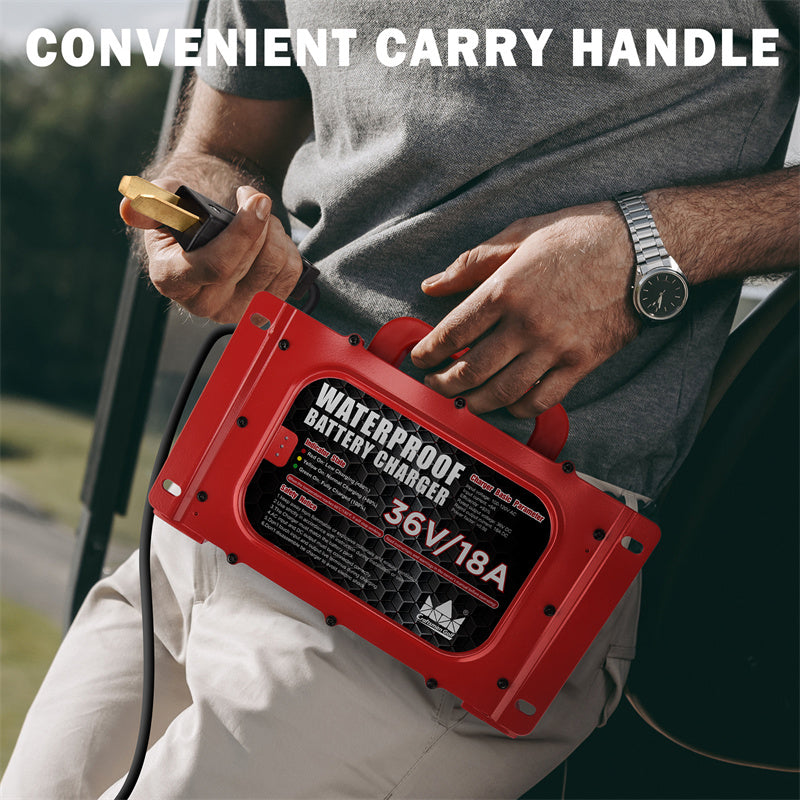 36V 18A Club Car Waterproof Golf Cart Battery Charger-Craftsman Golf