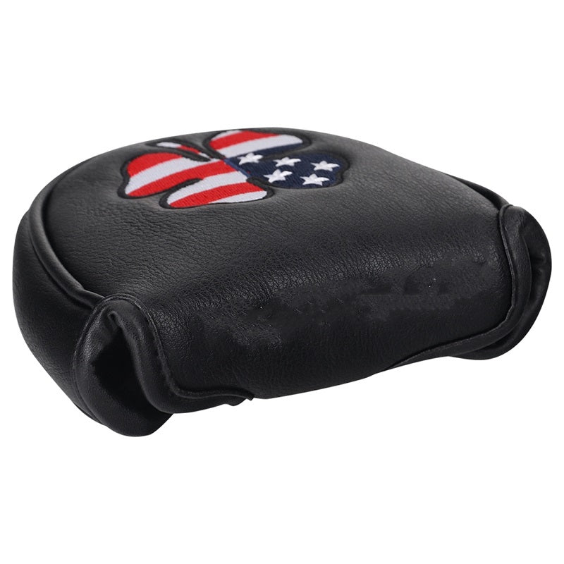 Custom Your Name Country Flag Lucky Clover Mallet Putter Headcover - CraftsmanGolf