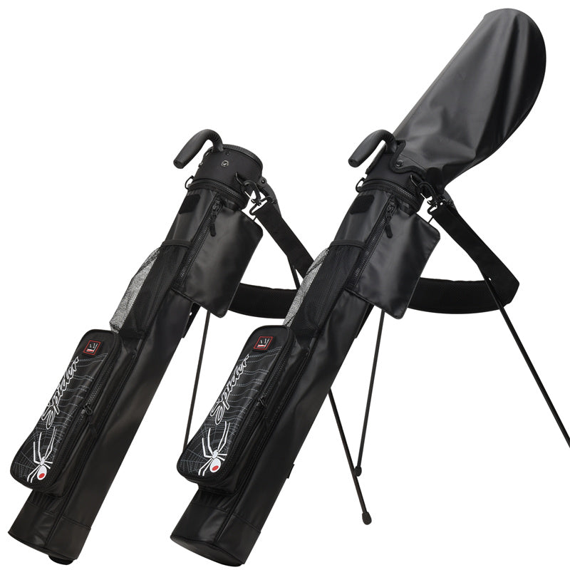 Black Lightweight Golf Carry Stand Bag, Perfect for Driving Range, Par 3 Course