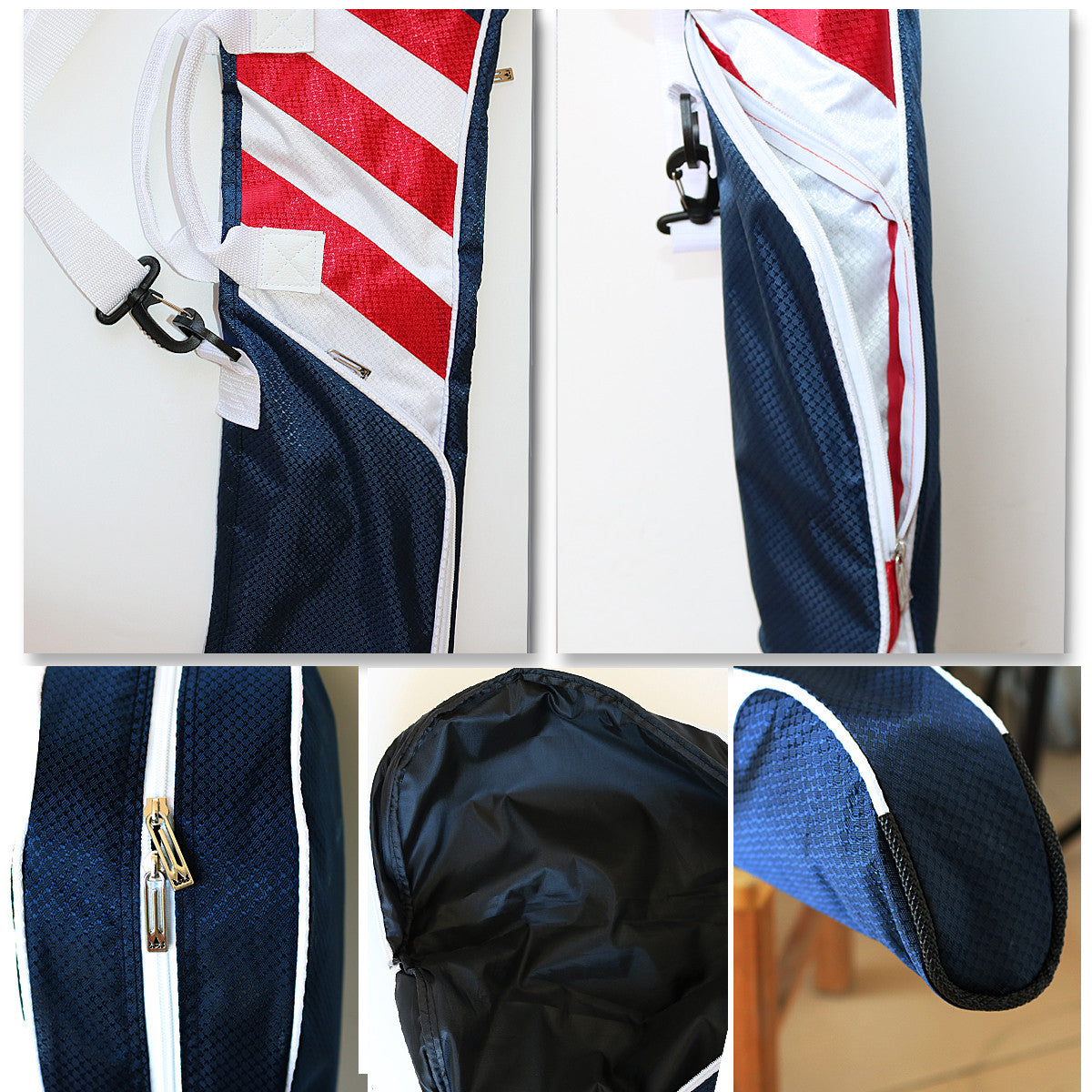 USA Flag Star and Strip Golf Sunday Bag - CraftsmanGolf
