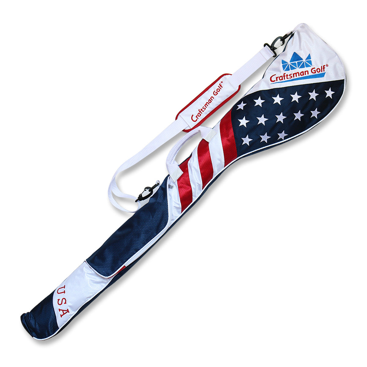 USA Flag Star and Strip Golf Sunday Bag - CraftsmanGolf