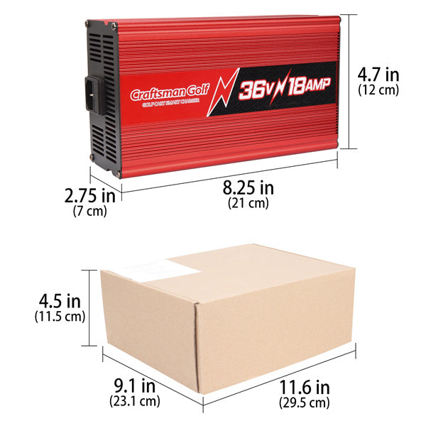 EZGO Marathon 18 AMP 36 Volt Golf Cart Battery Charger With Anderson SB-50 Style Plug-Craftsman golf