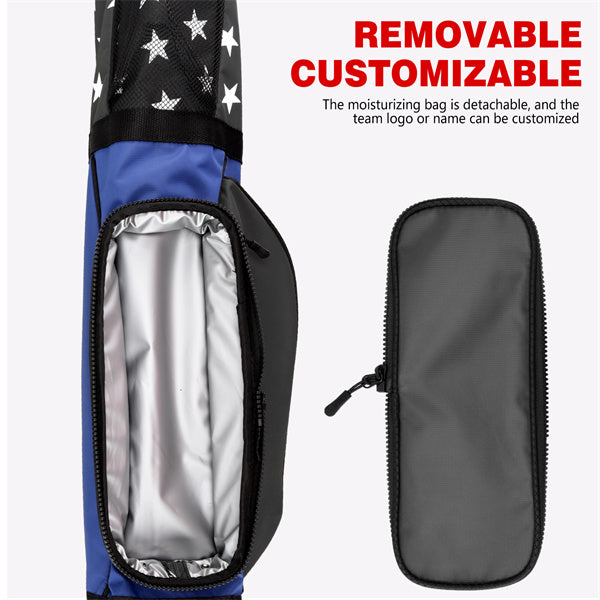Blue-Grey Contrast Stars Lightweight Golf Stand Bag