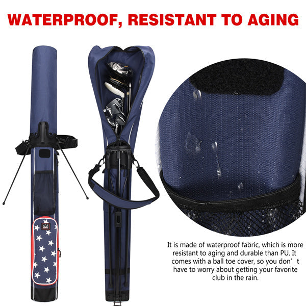 Blue Stars Lightweight Golf Stand Bag-Craftsman Golf