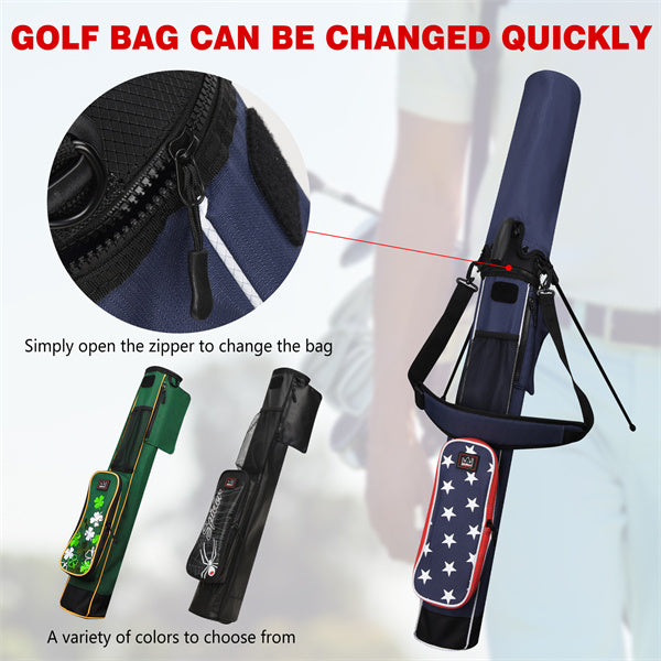 Blue Stars Lightweight Golf Stand Bag-Craftsman Golf