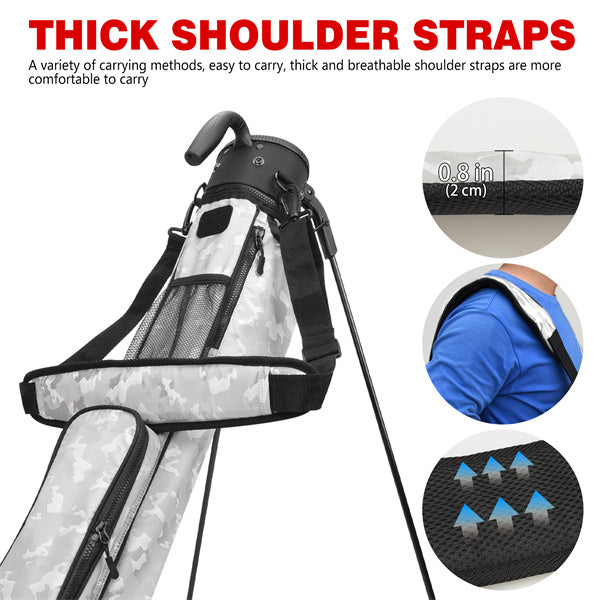 Camouflage Lightweight Golf Stand Bag-Craftsman Golf