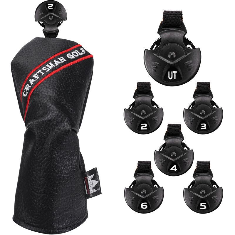 Colorful Embroidery Number Iron Head Cover Set - CraftsmanGolf