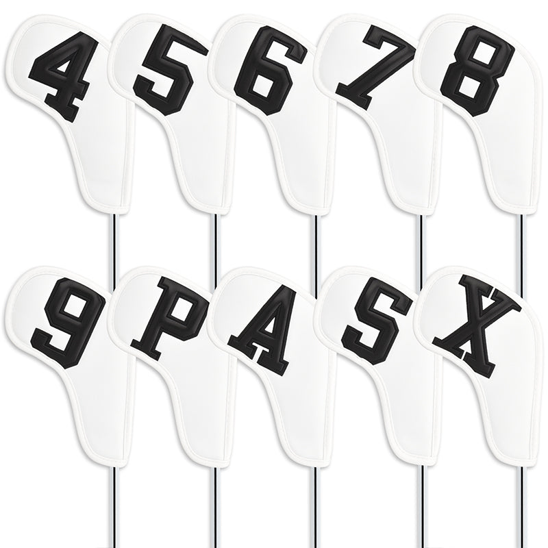 Large Number Leather Magnetic Iron Head Covers 10pcs