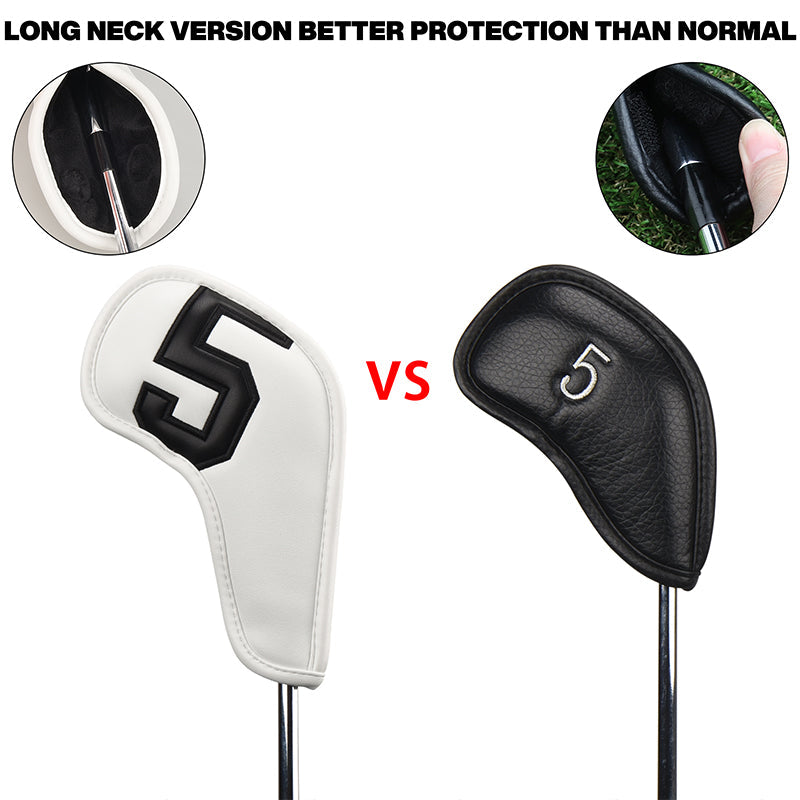 Large Number Leather Magnetic Iron Head Covers 10pcs