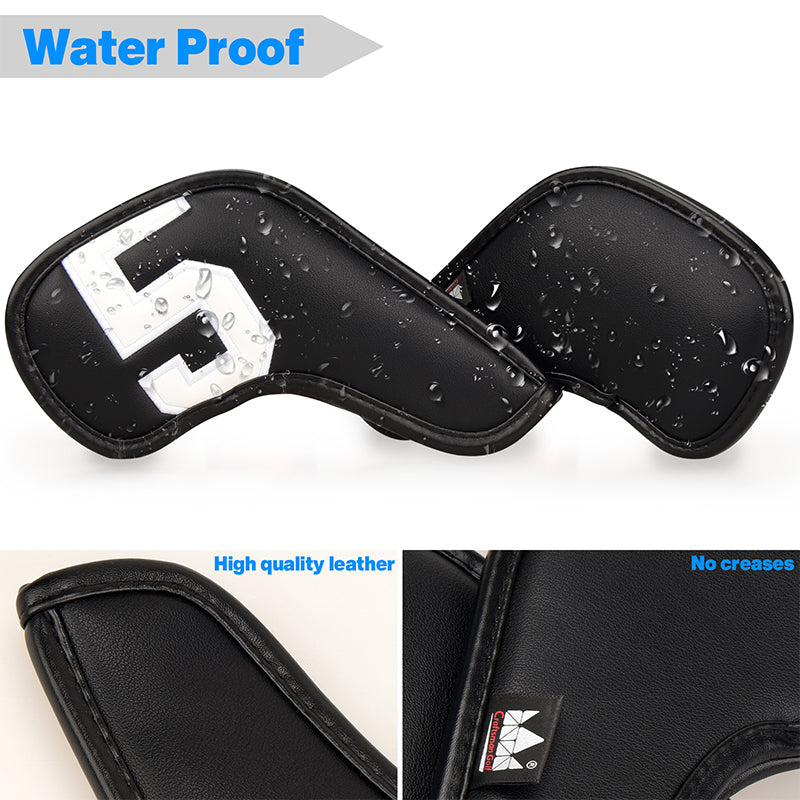 Large Number Leather Magnetic Iron Head Covers 10pcs
