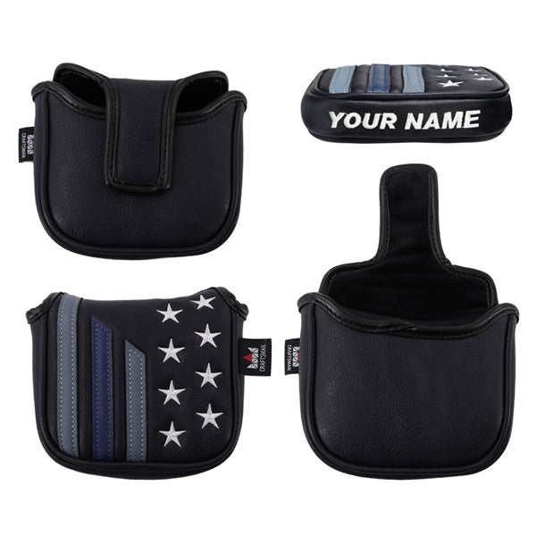 Custom Your Name Stars&Stripes Large Mallet Putter Headcover