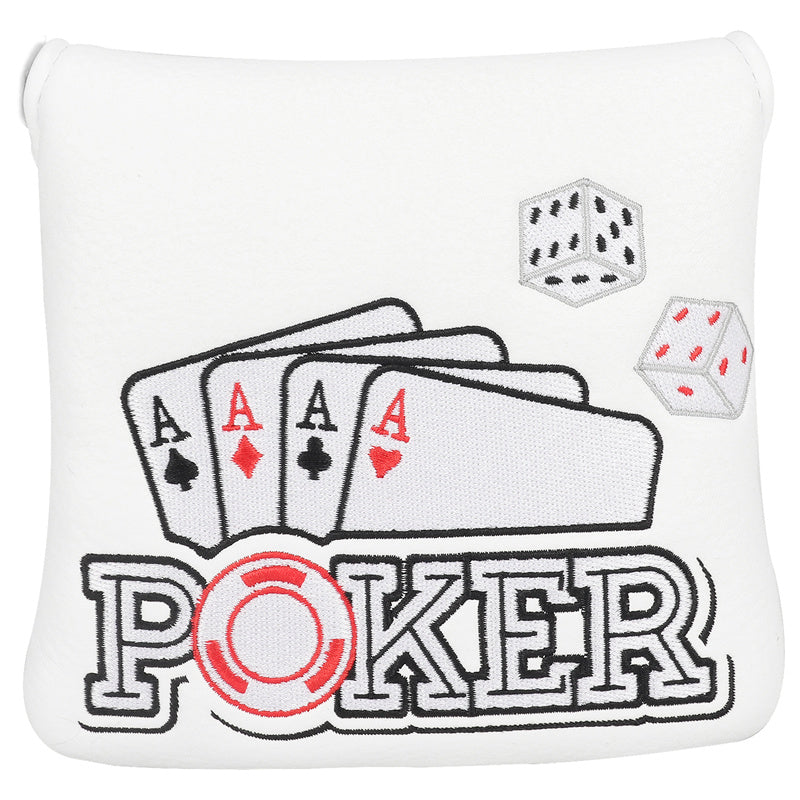 Four Aces Poker Large Mallet Putter Head Cover