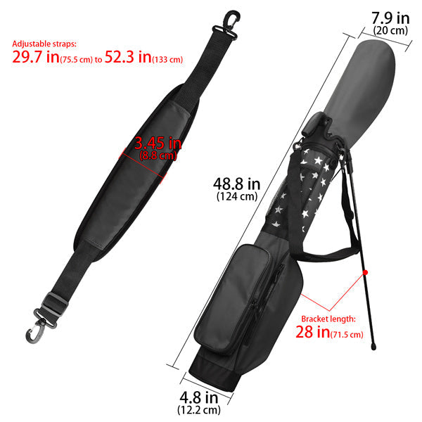 Grey Stars Lightweight Golf Stand Bag-Craftsman Golf