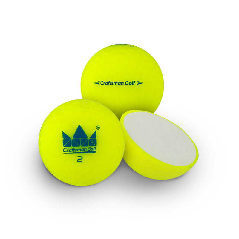 High Performance Matte Finished Colorful Soft Golf Balls 1pc