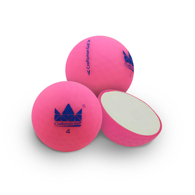 High Performance Matte Finished Colorful Soft Golf Balls 1pc