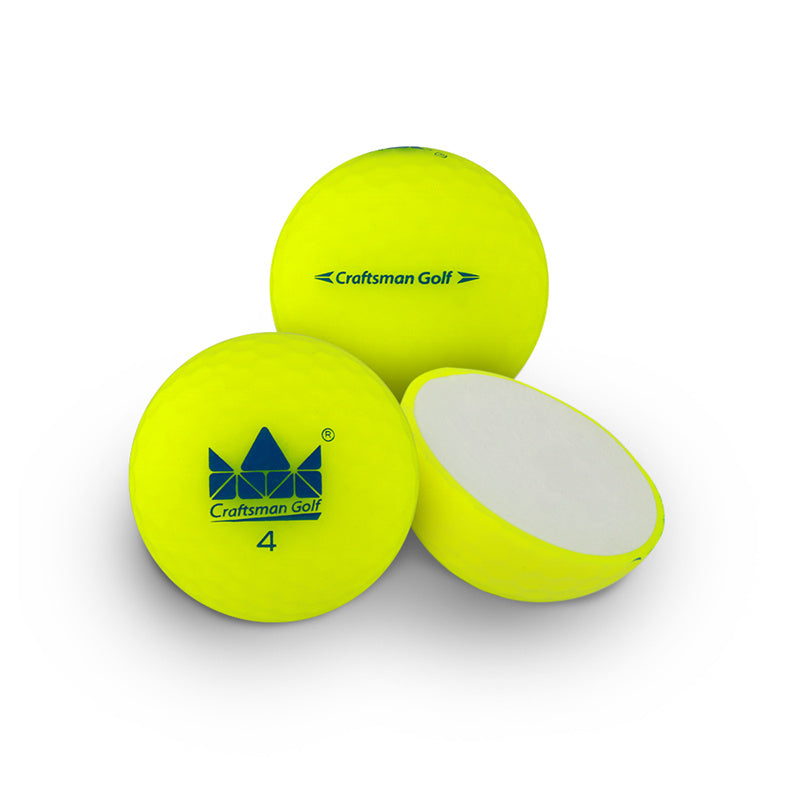 High Performance Matte Finished Colorful Soft Golf Balls 1pc