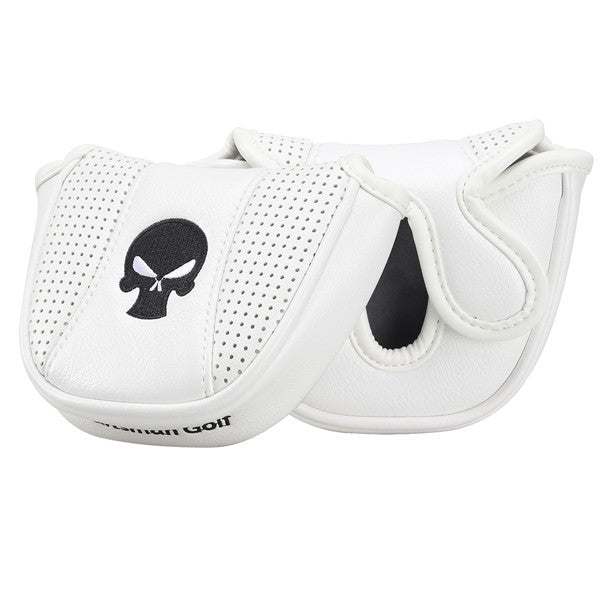 Leather Skull Backstryke Center Shaft Mallet Putter Headcover
