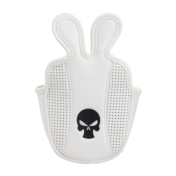 Leather Skull Backstryke Center Shaft Mallet Putter Headcover