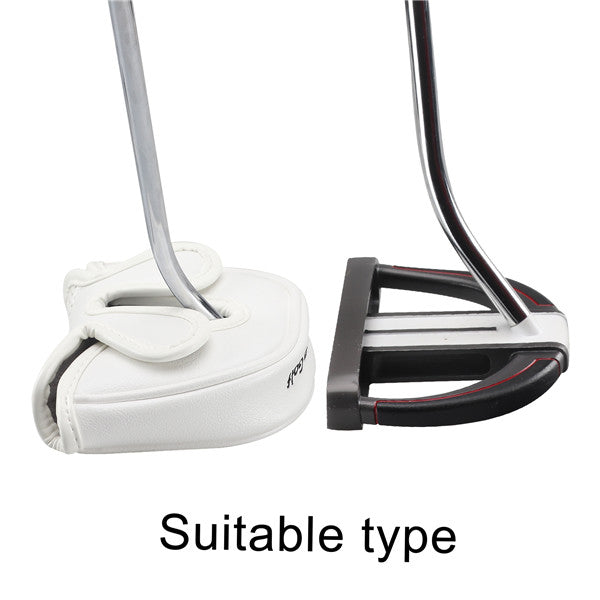 Leather Skull Backstryke Center Shaft Mallet Putter Headcover