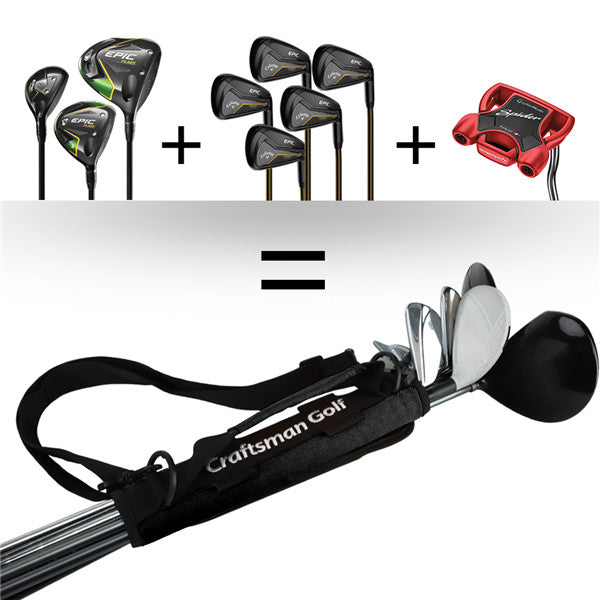 Lightweight Portable Golf Clubs Carry Bag-Craftsman Golf