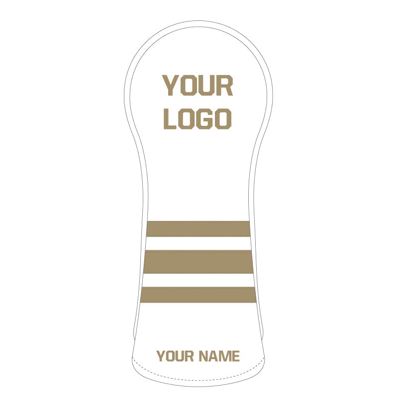 Personalized Horizontal Stripes Wood Headcover With Your Logo And Name - Craftsman Golf