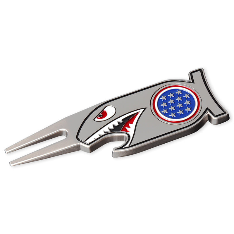 Shark Golf Divot Repair Tool With Marker