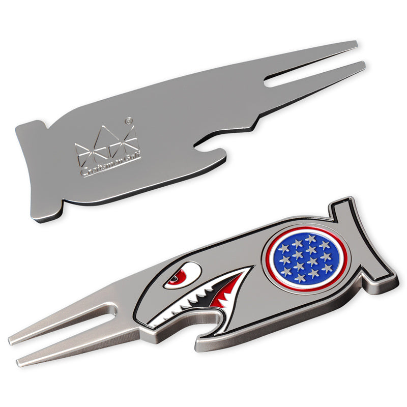 Shark Golf Divot Repair Tool With Marker