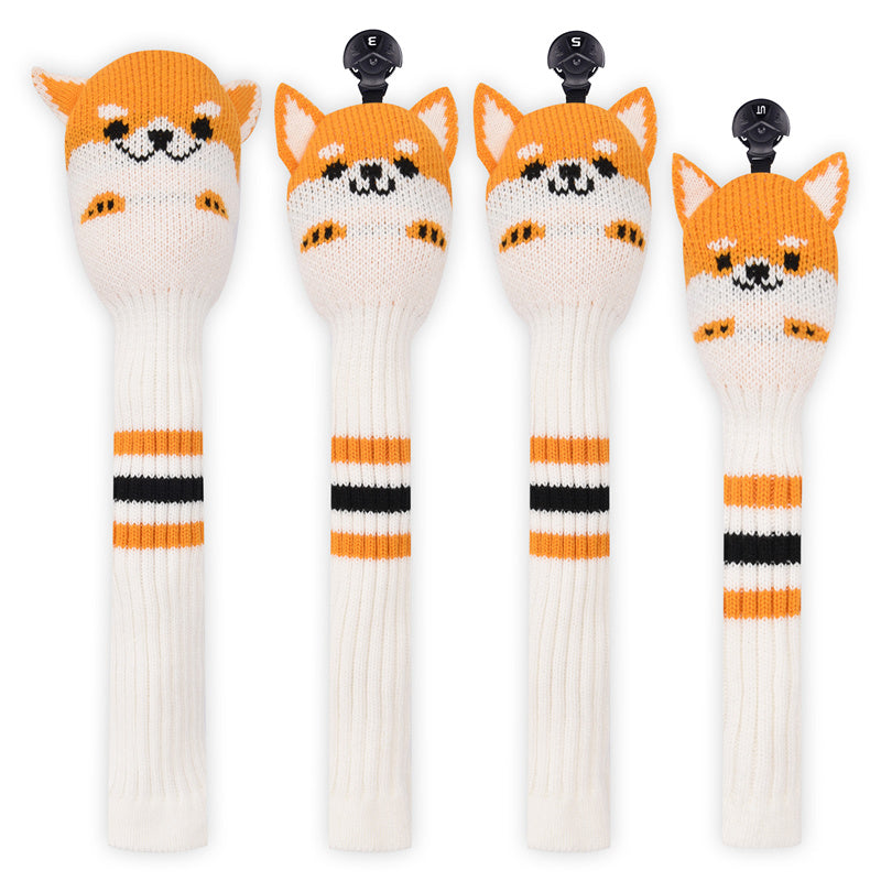 Shiba Inu Knitted Golf Head Covers Set - Craftsman Golf