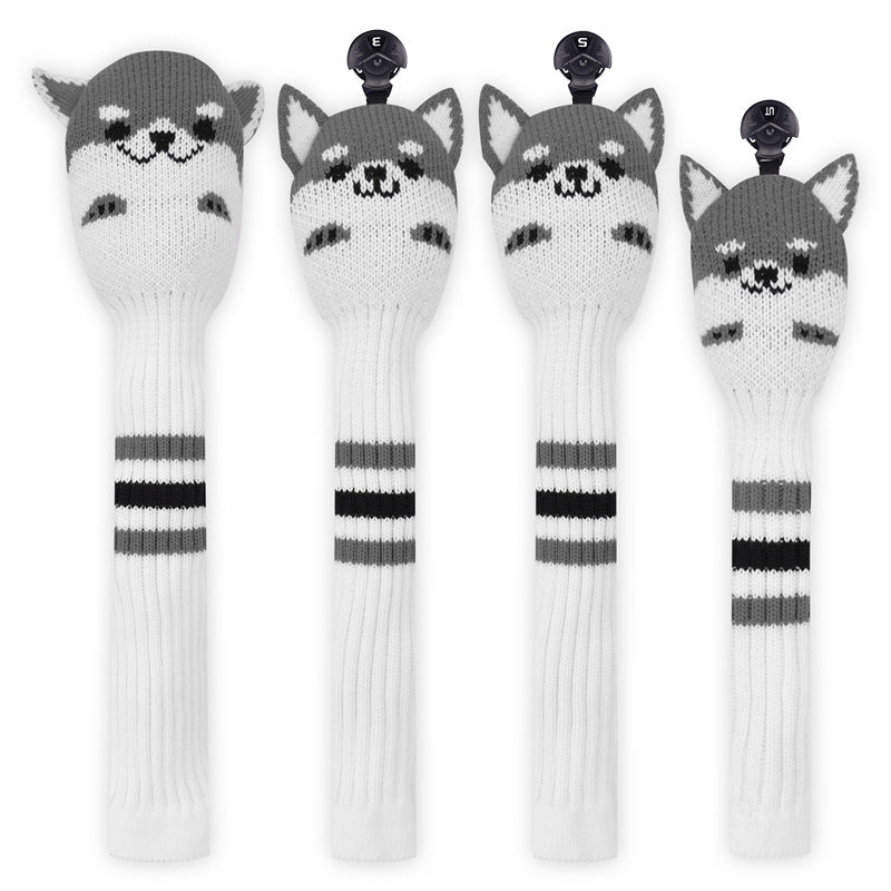 Shiba Inu Knitted Golf Head Covers Set - Craftsman Golf