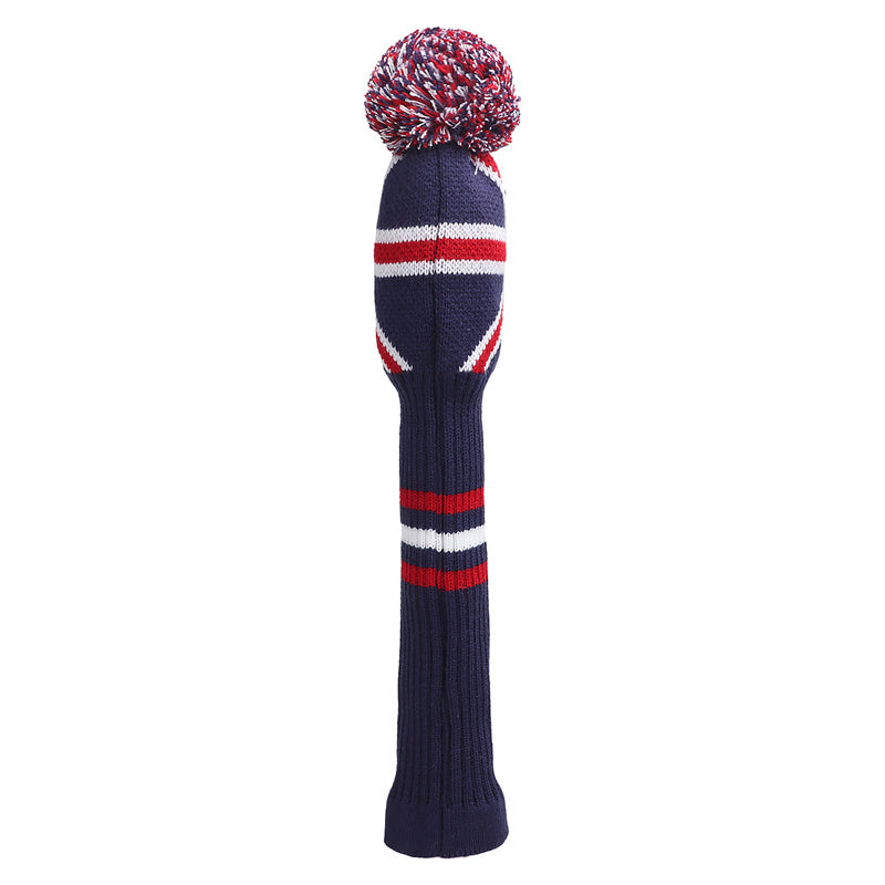 UK Union Flag Knitted Pom Pom Golf Head Cover - Craftsman Golf