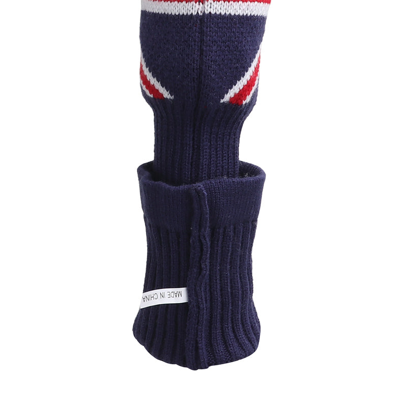 UK Union Flag Knitted Pom Pom Golf Head Cover - Craftsman Golf