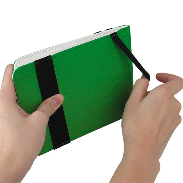 Custom White Leather Shield Scorecard & Yardage Book Holder