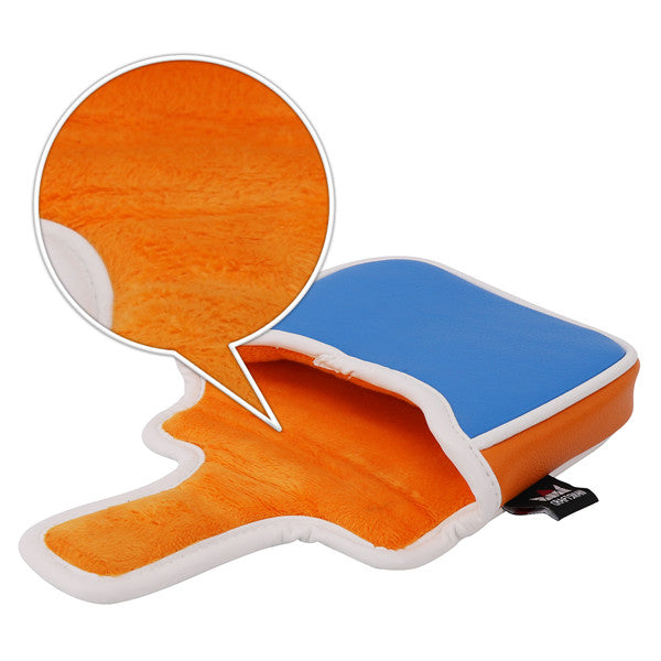 Large Mallet Putter Headcover with plush inner