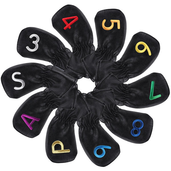 Both Sides Colorful Number Elastic Iron Headcovers Set - CraftsmanGolf