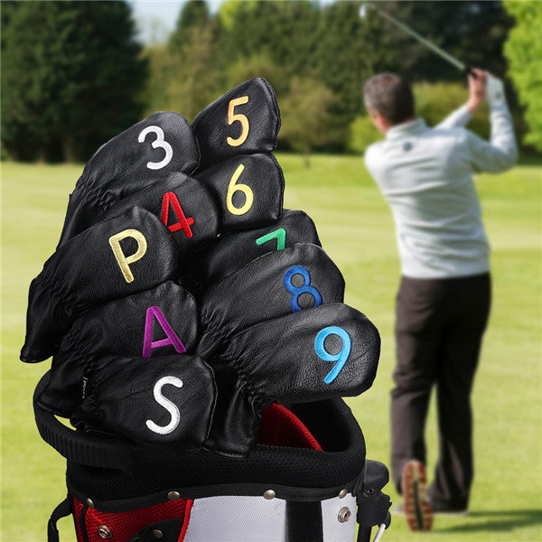 Both Sides Colorful Number Elastic Iron Headcovers Set - CraftsmanGolf
