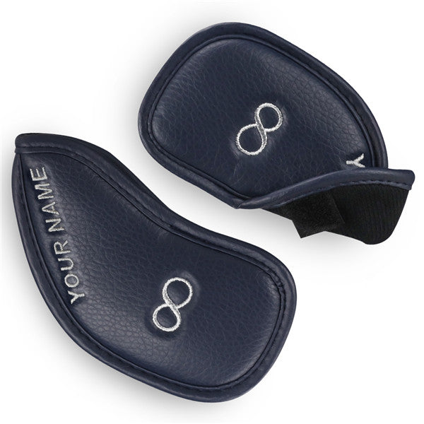 Personalized With Your Name Leather Iron Head Cover Set - CraftsmanGolf