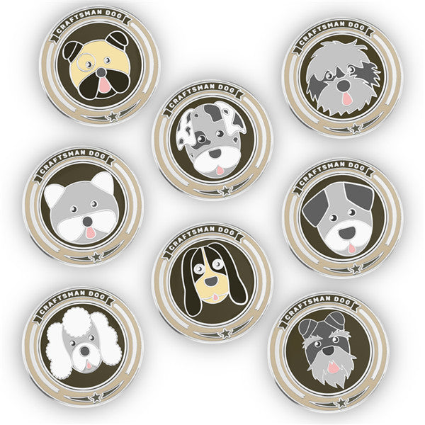 Dogs Golf Ball Markers - CraftsmanGolf