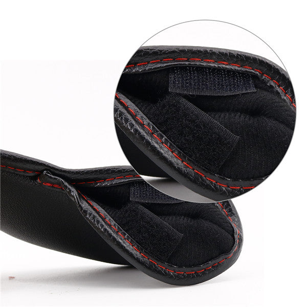 Embossed Number Black Leather Iron Cover Set - CraftsmanGolf