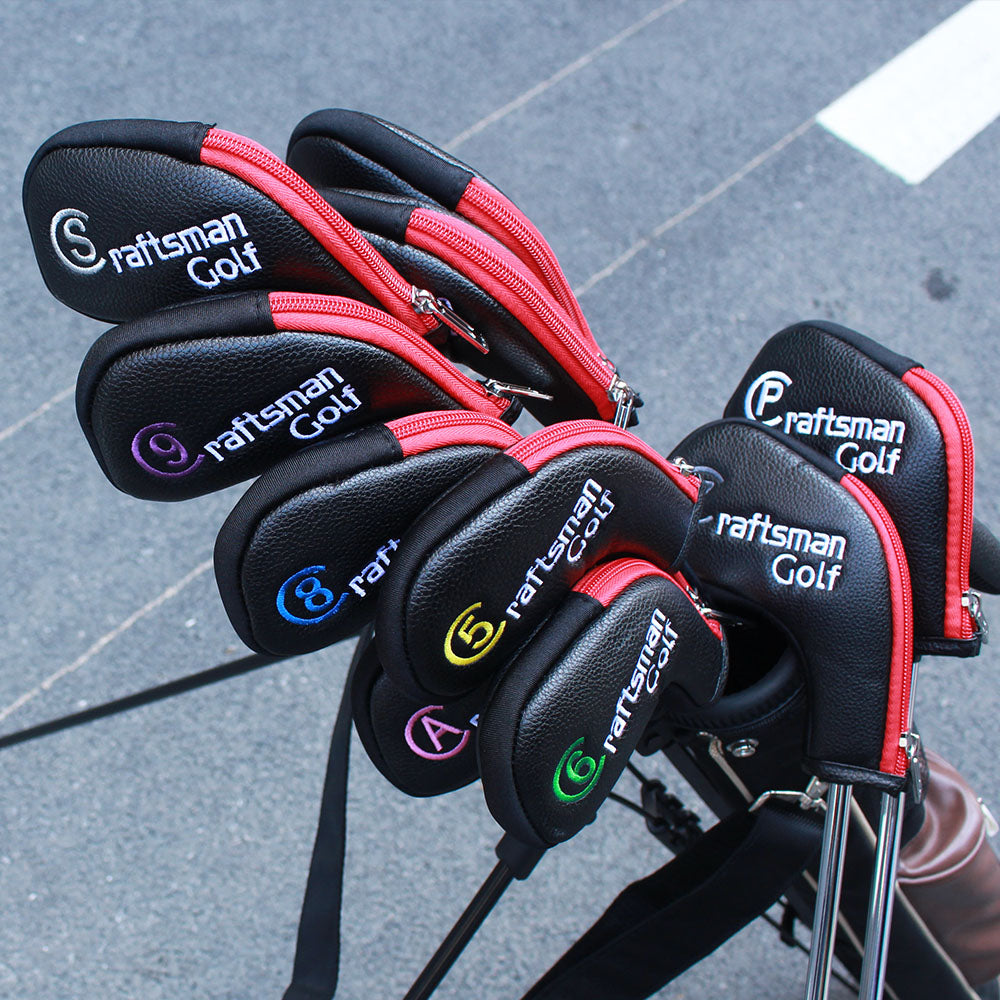 Multi Color Zipper Iron Head Cover Set - CraftsmanGolf