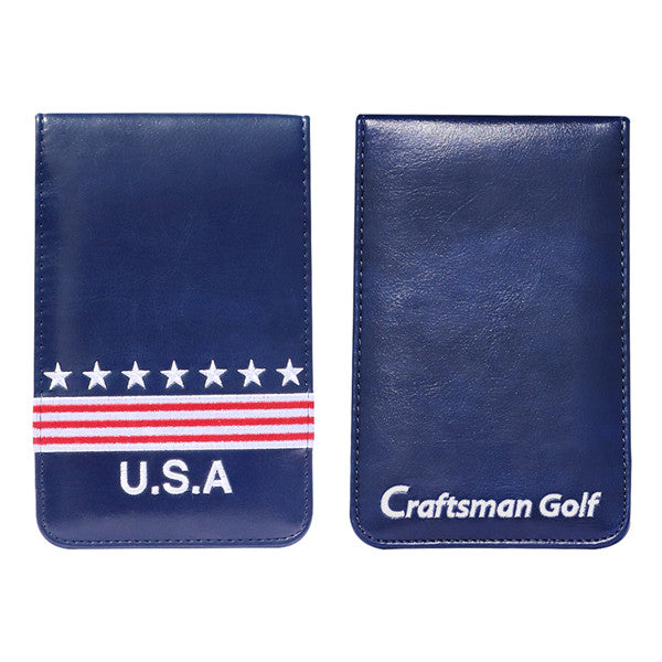 USA Leather Scorecard & Yardage Book Holder - CraftsmanGolf