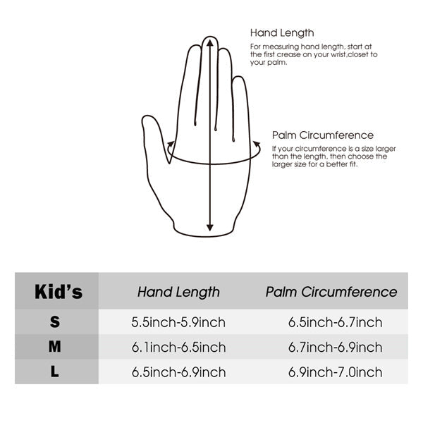 Junior Breathable Microfiber Synthetic Golf Gloves 1 Pair