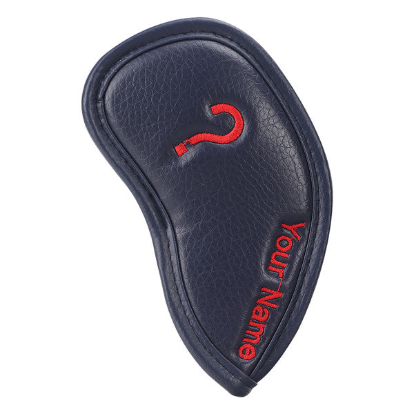 Custom Individual Leather Iron Headcover - CraftsmanGolf