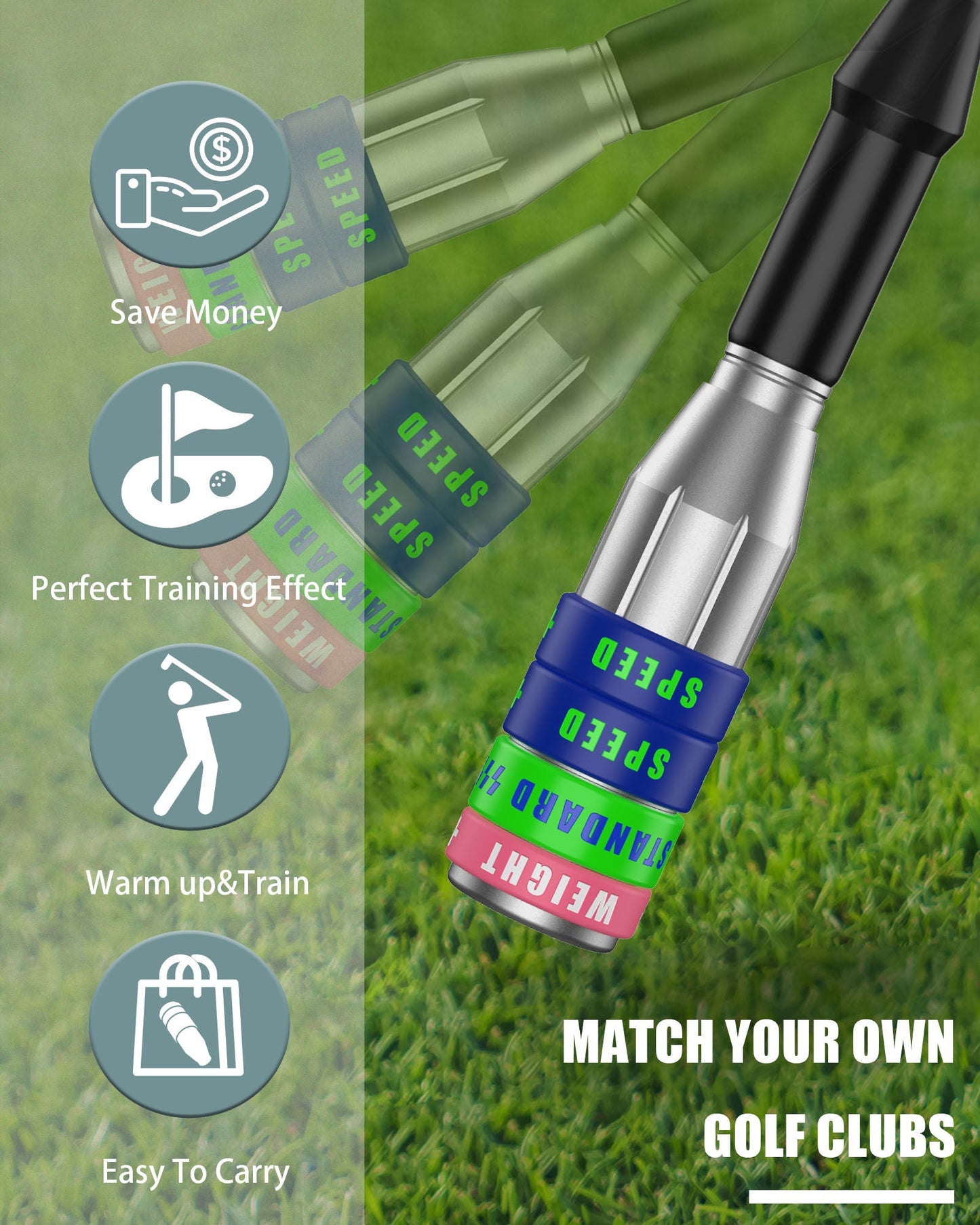 Golf Swing Speed Training Equipment For Callaway Taylormade Ping Titleist - Craftsman Golf