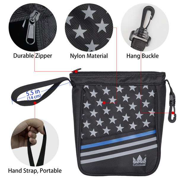 Golf Accessories Portable Waterproof Zippered Pouch - CraftsmanGolf