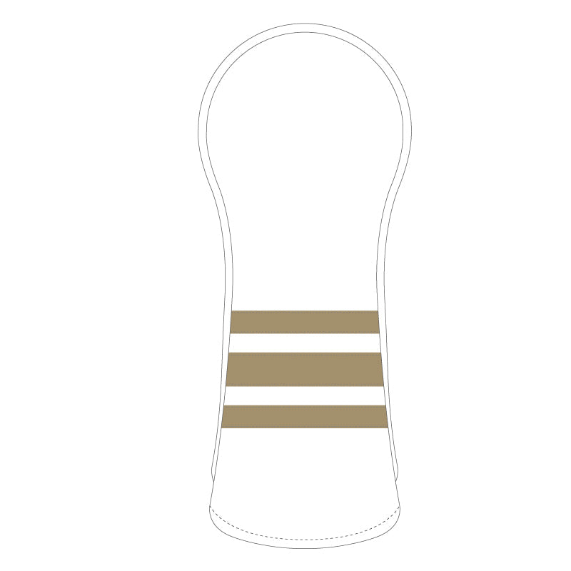 Personalized Horizontal Stripes Wood Headcover With Your Logo And Name - Craftsman Golf