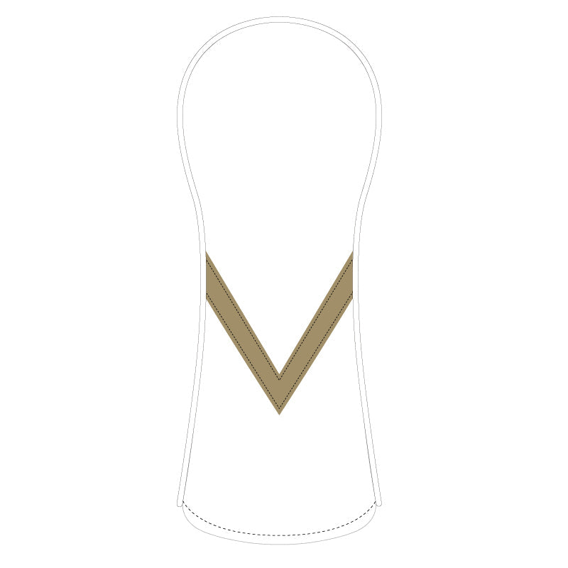 Personalized V Stripe Wood Headcovers With Your Logo - Craftsman Golf