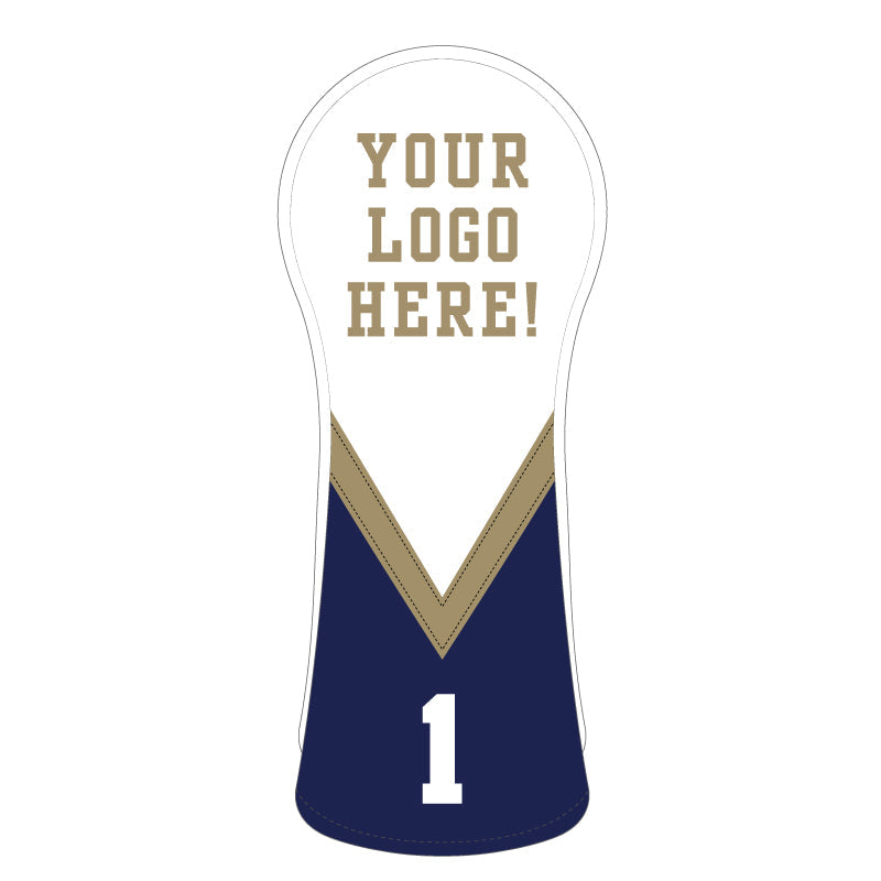 Personalized V Stripe Wood Headcovers With Your Logo - Craftsman Golf