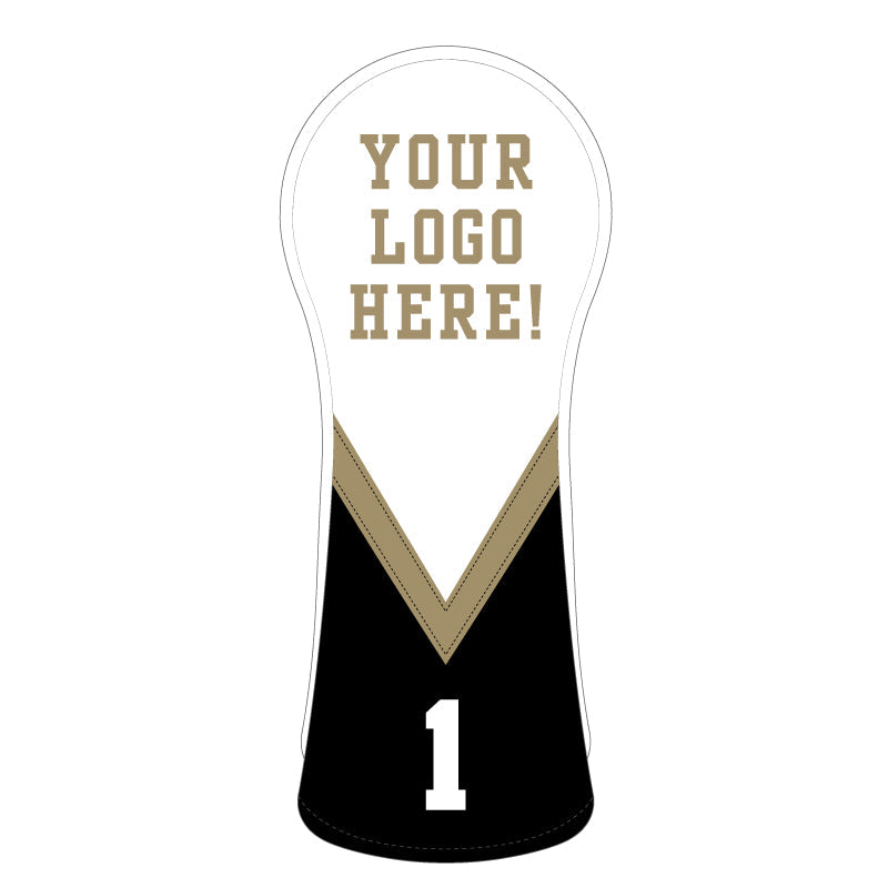 Personalized V Stripe Wood Headcovers With Your Logo - Craftsman Golf