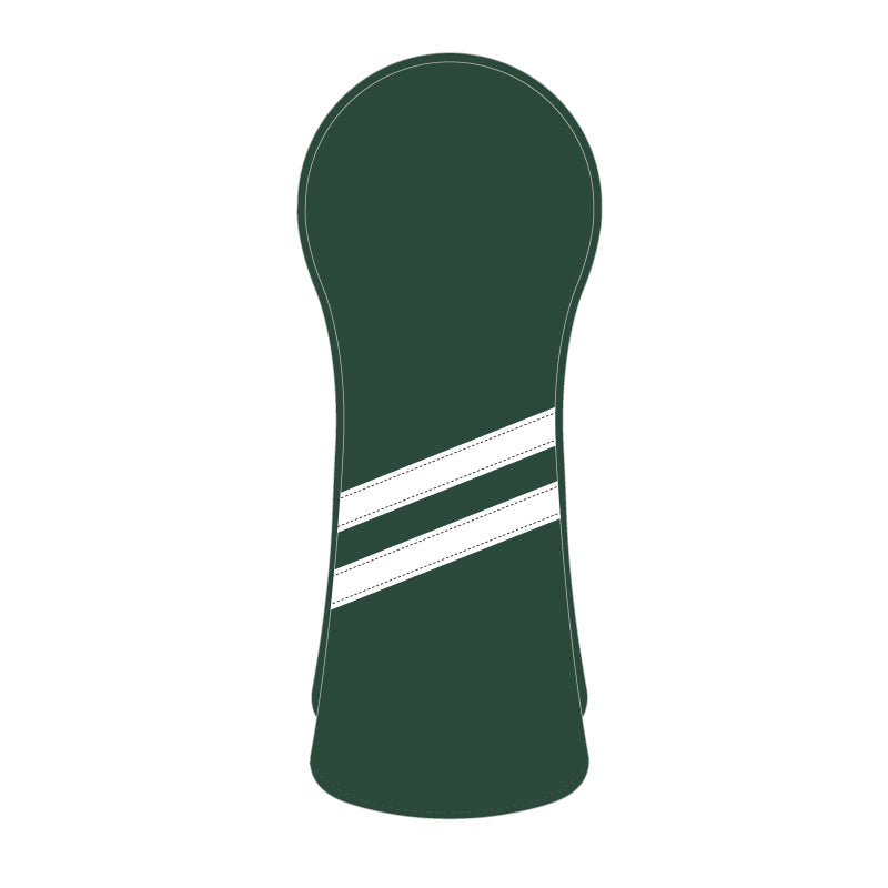Personalized White Stripes Wood Head Cover With Your Logo And Name
