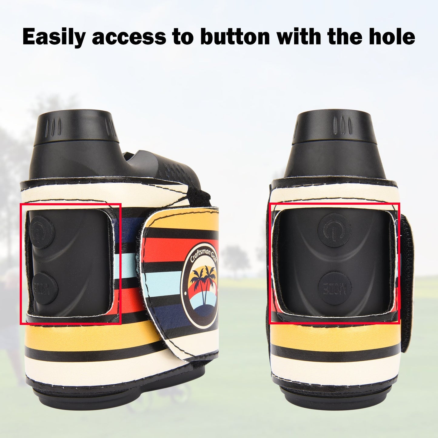 Leather Magnetic Rangefinder Strap--Craftsman Golf